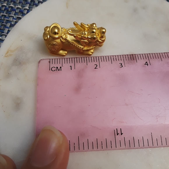 24K Pure Gold Double Pixiu 貔貅 Bracelet - Picture 11 of 13